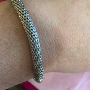 Sterling Silver Mesh Bracelet - Silver Women's Jewelry